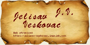 Jelisav Veškovac vizit kartica